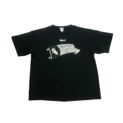 Винтажная футболка Chicago White Sox Мужская 2XL Черная 2005 Чемпионы Американской лиги