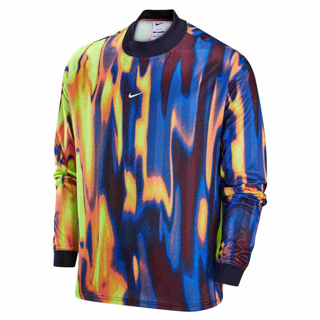 Nike Футболка Dri-Fit Outdoor Casual с круглым вырезом и длинным рукавом, мужские топы, светло-мангово-желтый, ярко-бордовый, волчий серый FZ0561-643