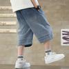 Мальчиковые брюки средней длины Летняя мужская летняя одежда Джинсовые брюки длиной три четверти Детские свободные шорты