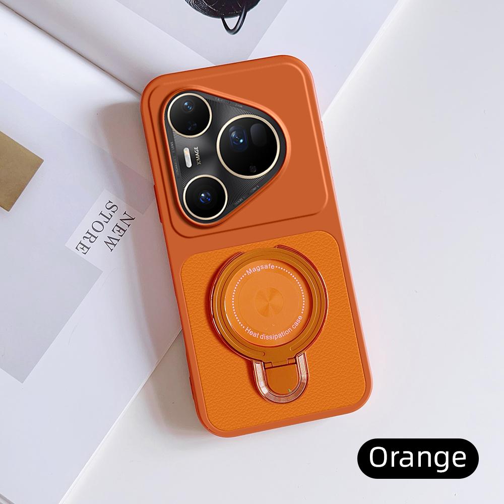 Для Huawei Pura 80 Ultra Чехол Pura 80 Чехол Pura 80 Pro Pura 80 Pro+ кожаный Чехол Магнитный Держатель Magsafe Держатель Подставка Чехол