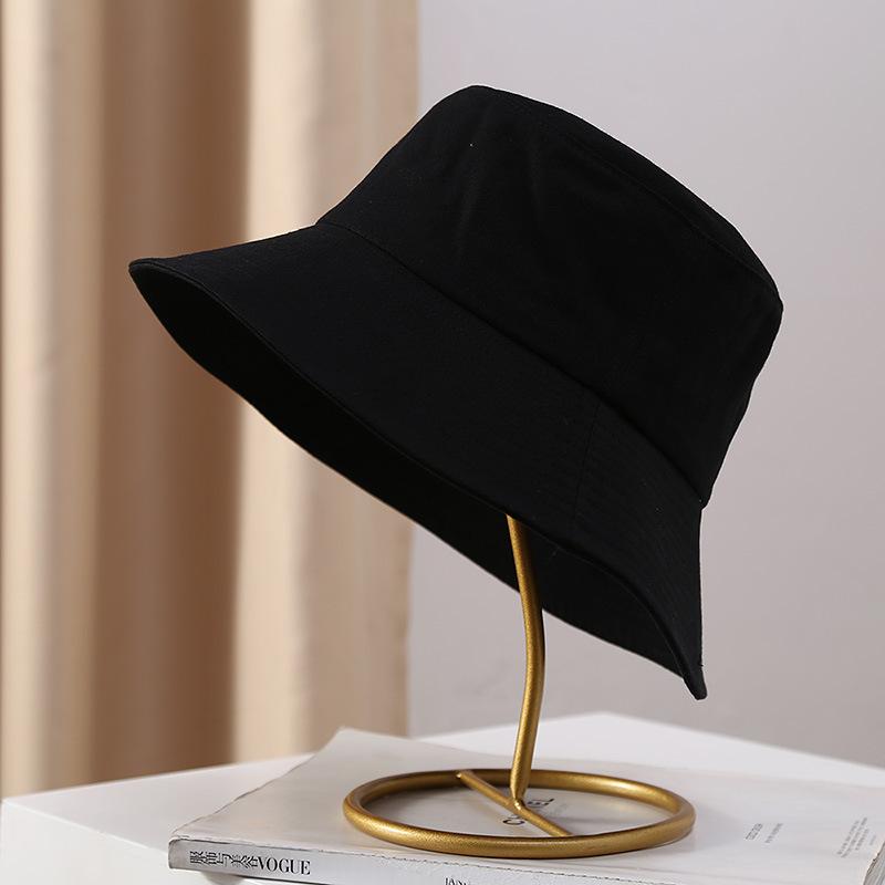 Весенне-летняя женская рыбацкая шляпа, модная однотонная хлопковая панама, уличная повседневная солнцезащитная шляпа с солнцезащитным козырьком