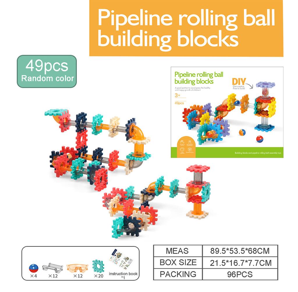 Slide Ball Building Block Children Assemble And Build Slide Marble Educational Toy Gifts