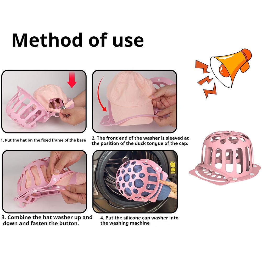 Baseball Cap Washer Frame Hat Cleaner Cage Silicone Baseball Hat Cleaning Protector Cap Washing Frame Keeper Anti-deformation
