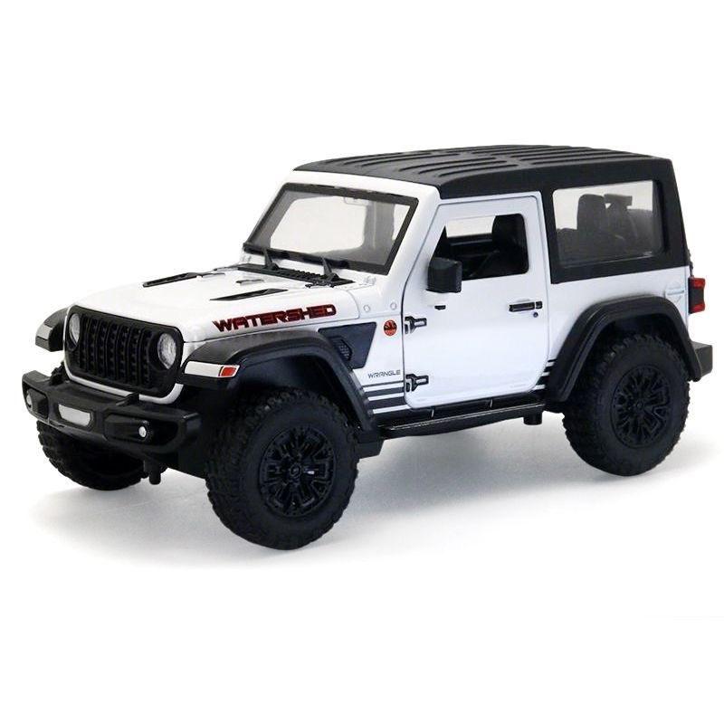 1:24 Джипа Wrangler Rubicon Внедорожник Сплав Модель Автомобиля Литье под Давлением Металл Внедорожные Машины Модель Автомобиля Симуляция Звук Свет Детские Игрушки Подарок