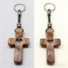 Ручной прилипающий крест из оливкового дерева от Elegant Wooden Cross Decor - Универсальный духовный символ для дома и офиса, идеальный подарок