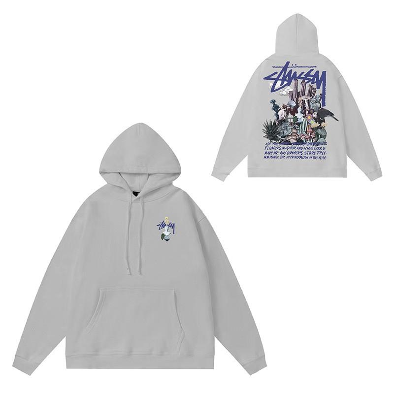 Unisex Hooded Cotton Sweatshirt Streetwear Letter Print Loose Fit Winter Casual Top Teens