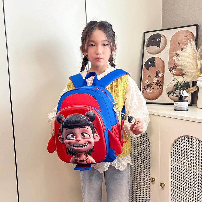 National Manga Cartoon Boys And Girls Backpack Foreign Style Printing Kindergarten Primary School Students Schoolbag Children Backpack