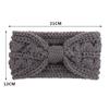 Wool Knitted Ear Warmer Hairband Headwear Women's Headband Cross Knot Hairband Head Wrap