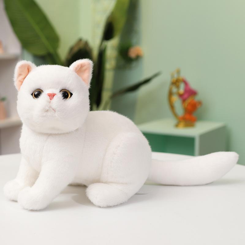 Милый Милый Имитация Котенок Кукла Плюшевая Игрушка Кукла Кот Дети Сон Успокаивающая Кукла