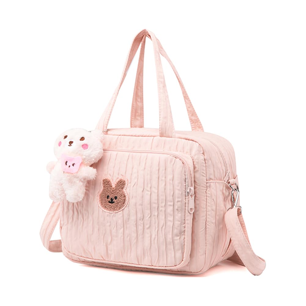 Lushandy Baby Diaper Bag Tote, Mommy Bag Cute Diaper Bags Crossbody Baby Bags for Girl Pañaleras Para Beb