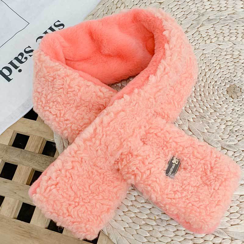 New Children'S Fashionable Scarf For Girls To Keep Warm And Versatile For Babies. Plush And Thickened Warm Scarf For Kids