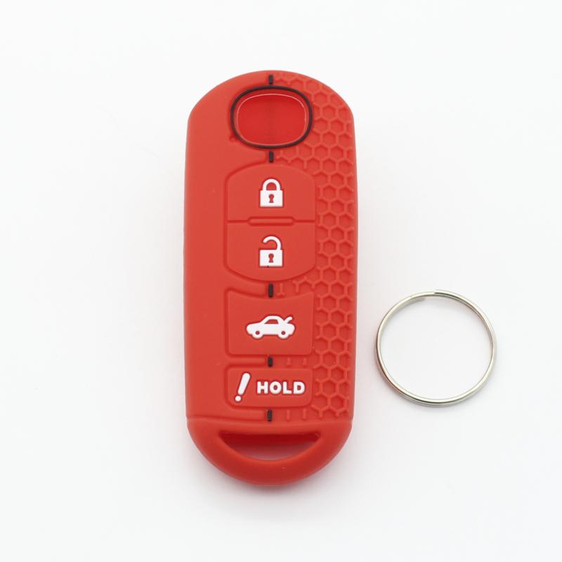 Cocolockey Силиконовый Чехол-Держатель Защитный для Умного Брелка Автомобиля Для Mazda 2 3 5 6 Atenza Cx3 Cx5 Cx7 Cx9 Cx8 Mx5 Автомобильный Аксессуар