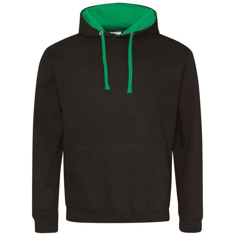 Унисекс толстовка с капюшоном Awdis для взрослых, однотонная, в стиле "varsity"