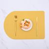 PU leather placemat cloth pattern Western food mat Home hotel square dining table mat Heat insulation mat Woven pattern