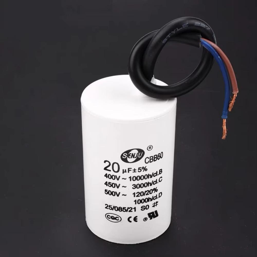 450V Motor Run Capacitor Round Water Pump Capacitor Reliable Washer Capacitor