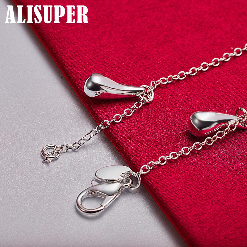 Ювелирные изделия из стерлингового серебра 925 пробы с пятью каплями воды и дождевой каплей