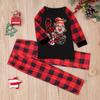 Family Christmas Plaid Pajama Set: Long-Sleeve T-Shirt & Pants