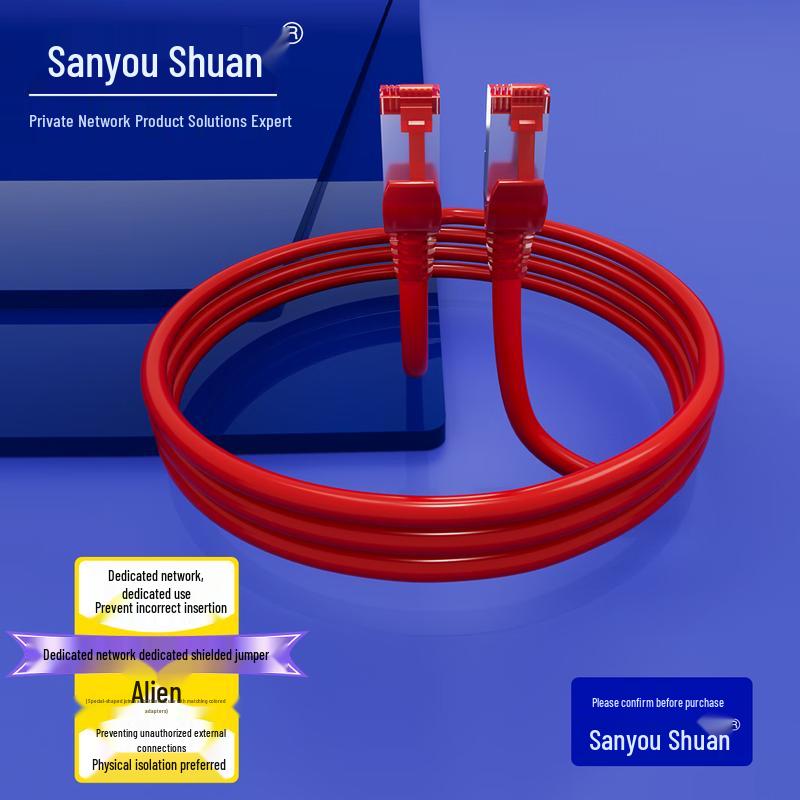 Sanyou Shuan Dedicated Network Cat6 Patch Cable with Special Connector