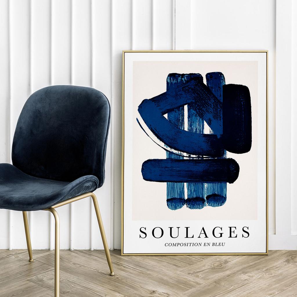 Plakat abstrakcja soulages