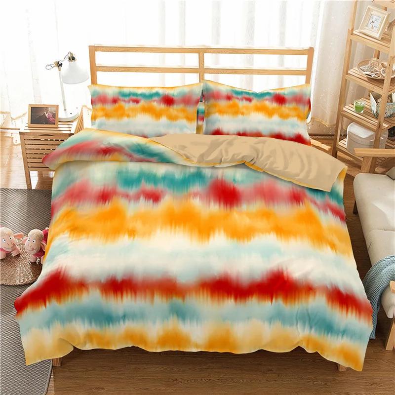 Синее постельное белье Зимнее одеяло Постельный комплект Постельное белье Пододеяльник Кинг-сайз Наволочки Современный простой Набор для спальни Покрывало Горячее