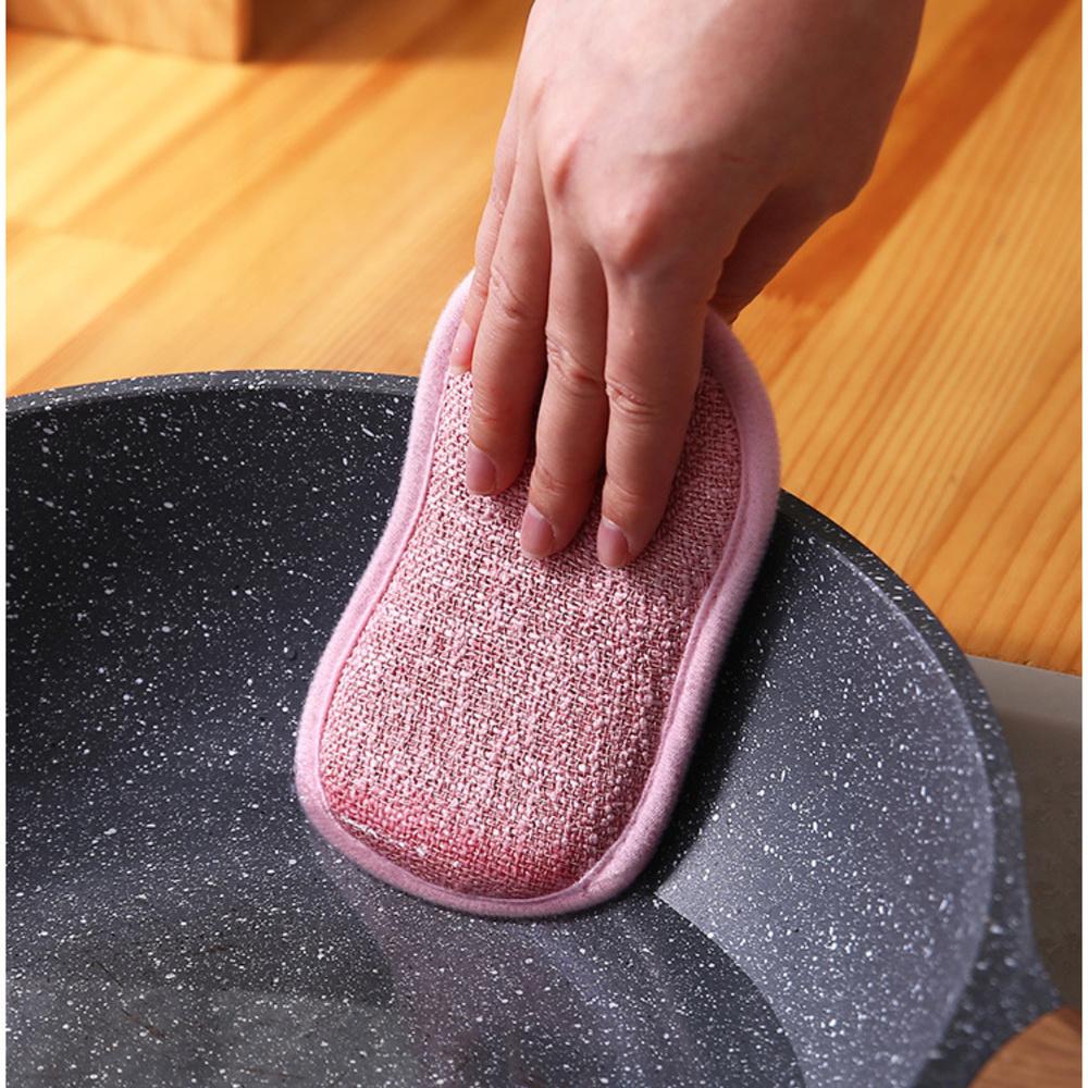 Двухсторонняя чистящая волшебная губка, кухонная губка для мытья посуды, кухонные аксессуары