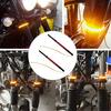 2Pcs Motorcycle Front Fork LED Strip Turn Signal Indicator Light Ring Steering Lamp