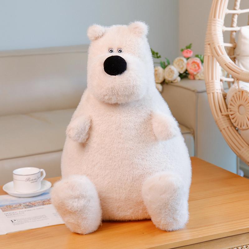 Забавный бегемот/белый медведь/хаски/сурок плюшевая милая толстая кукла игрушка мальчик девочка мягкая декоративная подушка сюрприз подарок на день рождения наполнитель декор