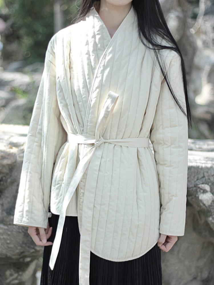 Johnature Женские хлопковые парки в китайском стиле, зимние пальто с длинными рукавами, однотонные женские винтажные парки