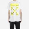 Off-White Футболка с коротким рукавом и надписью «Caution Tape Arrow» для мужчин, цвет белый OMAA002S181850060160
