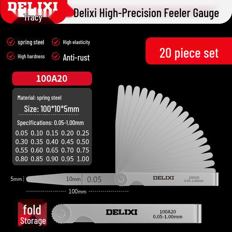 Высокоточный набор щупов из нержавеющей стали - Щуп для измерения толщины клапана и свечи, Бесплатная доставка