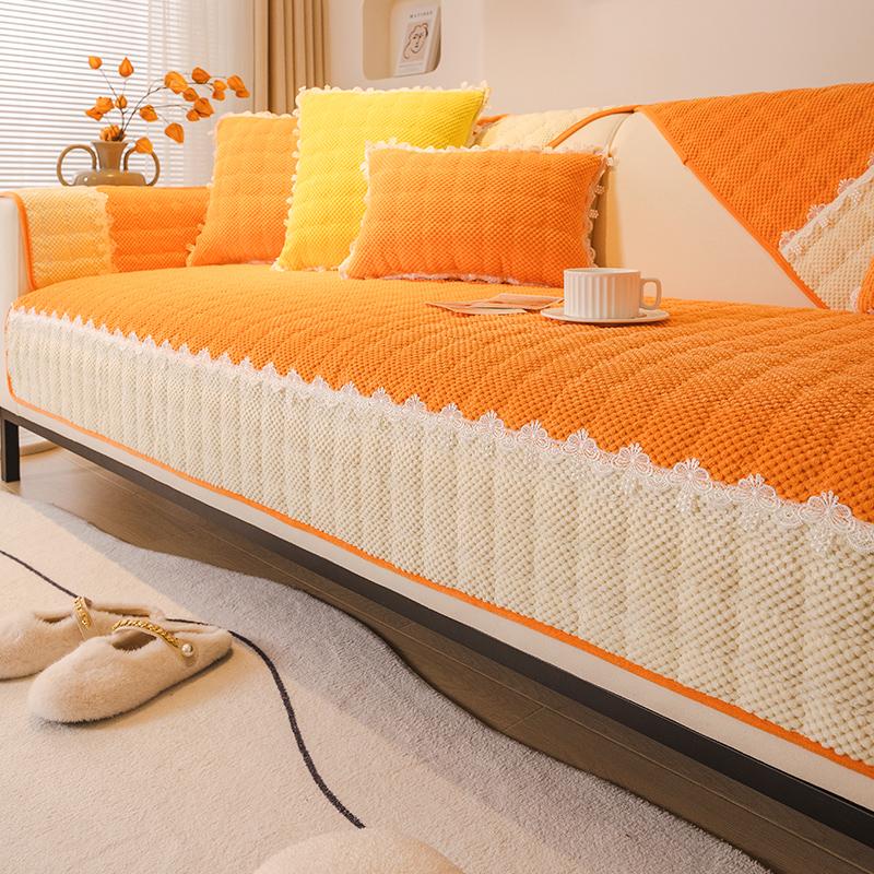 Подушка для дивана осень и зима, новый зимний плюшевый чехол для дивана, высококачественный подлокотник, защитный корпус