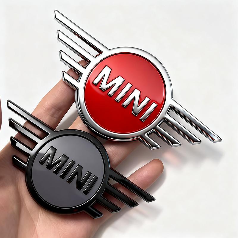 3D Car Chrome Emblem Sticker Auto Trunk Decoration Badge Label For BMW MINI WORKS One Cooper JCW R60 R59 R58 R57 R56 R55 R53 R52