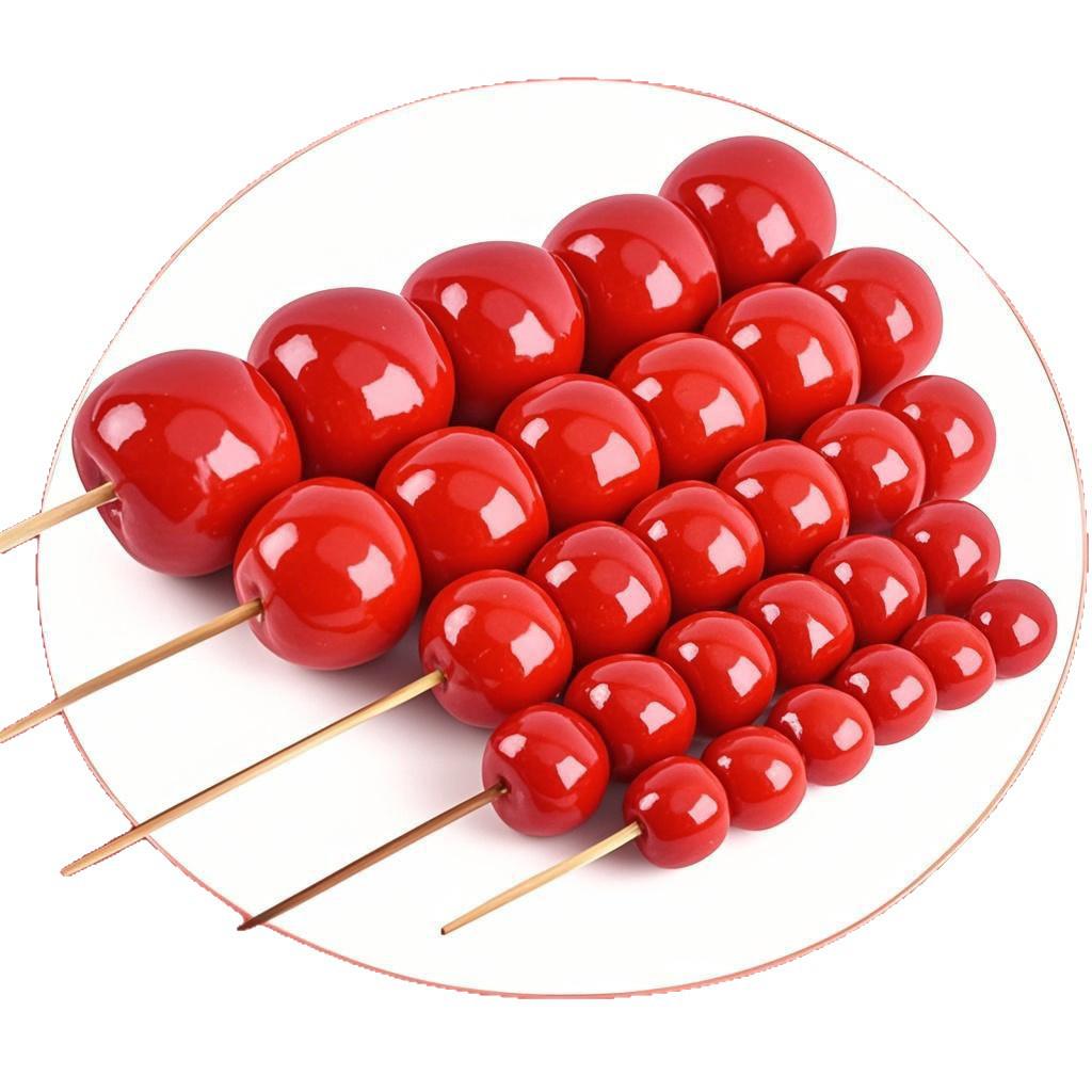 Simulated Candied Hawthorn Skewers for Photography and Educational Props