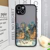 Ins Мультяшный Рождественский Чехол для Телефона для Xiaomi Redmi Note 14 Pro Plus 4G 13 12 11 11T 10 Pro+ 9S 8 PRO Художественные Чехлы с Изображением Городского Пейзажа