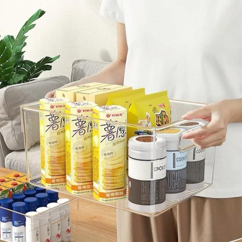 4 шт. Набор кухонных органайзеров для холодильника, ящиков, прозрачных ящиков для хранения продуктов, овощей, банок, напитков, яиц, ящиков для хранения