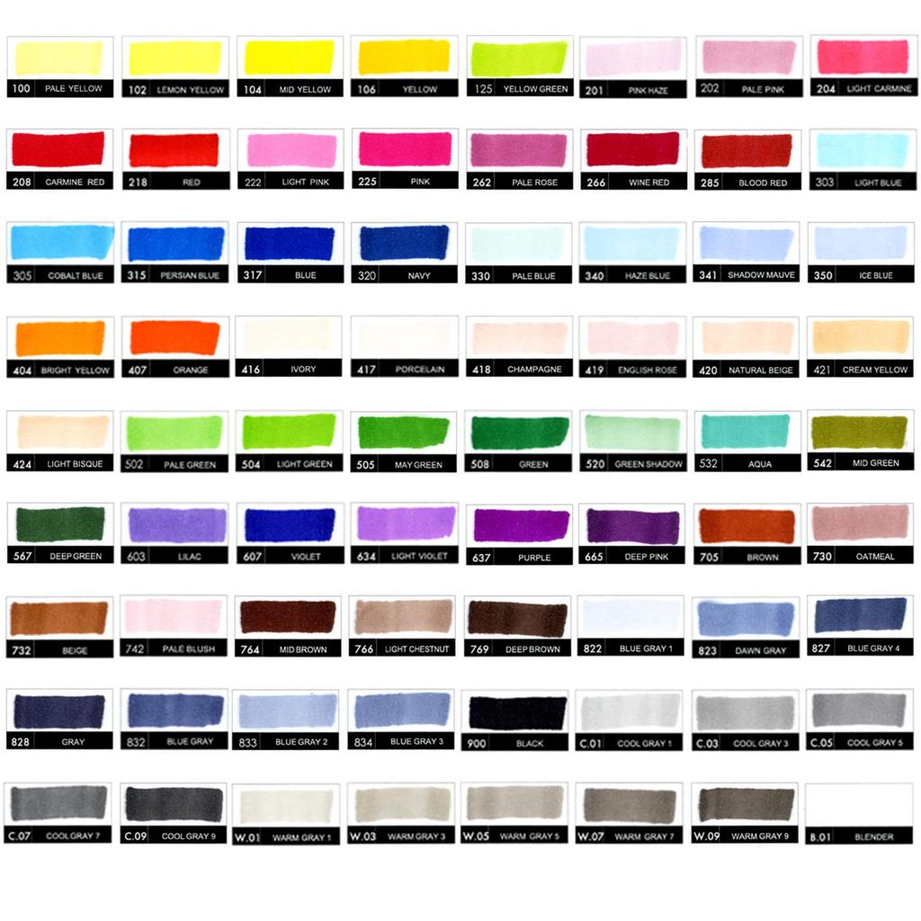 Kuretake ZIG Crecolor Twin Marker WS 72 Colors, KC-3000N/72V