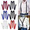 New Fashion Men Women Leather Unisex Suspenders Elastic Suspenders Braces Adjustable Straps