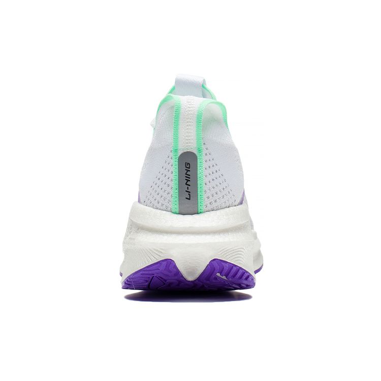 Li-Ning Essential светоотражающие легкие дышащие кроссовки Rebound с низким верхом для бега мужские кроссовки белые зеленые ARRS003-13