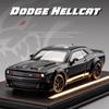 1/24 Dodge Challenger Hellcat Redeye SRT Alloy Sports Car Model Scale Car Diecast Metal Vehicle Sound and Light Childrens Toy Gifts