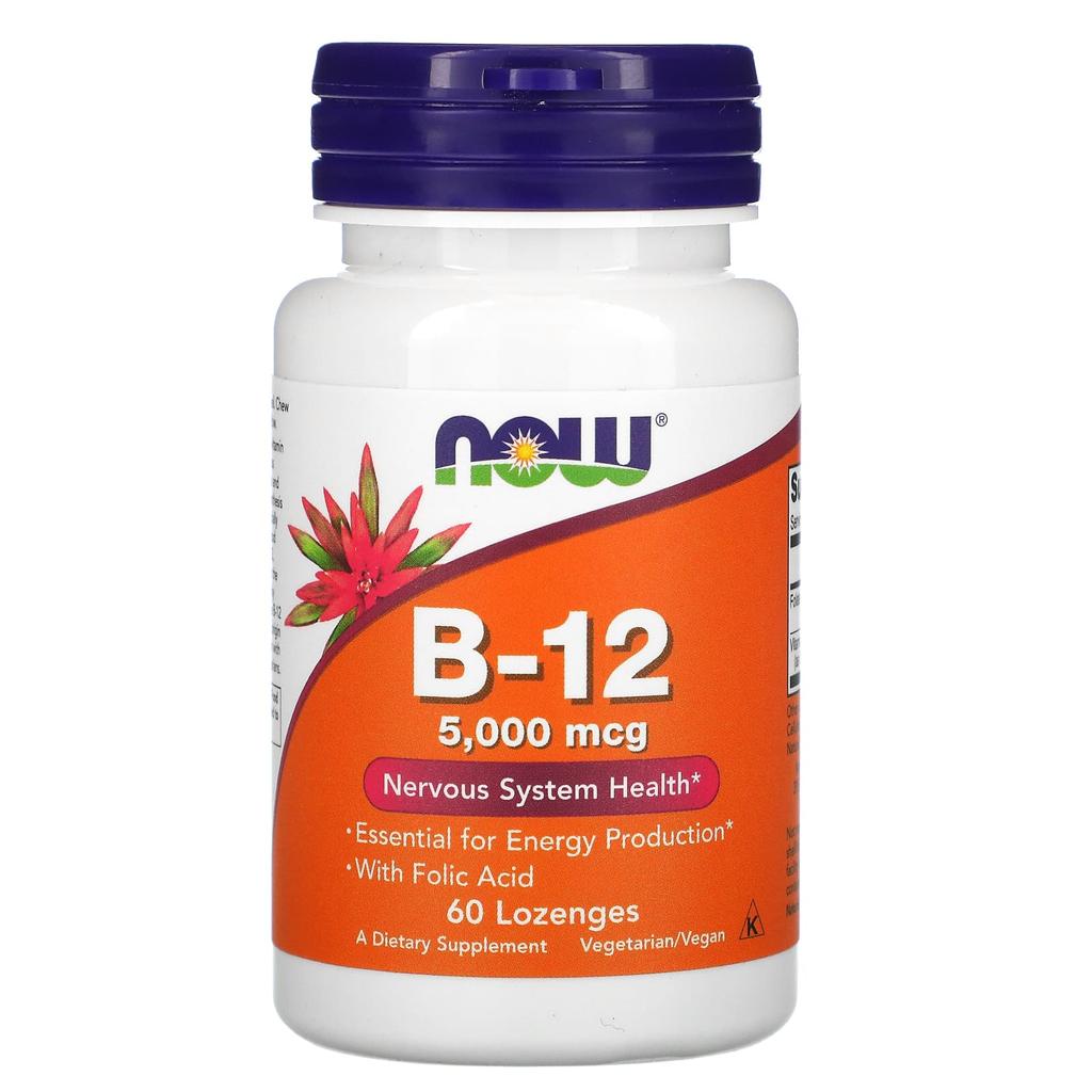 B-12, 5000 Micrograms, 60 Tablets