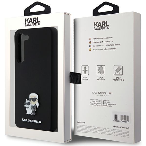 Etui do Samsung Galaxy S24 Plus Karl Lagerfeld Metal Pin Czarne