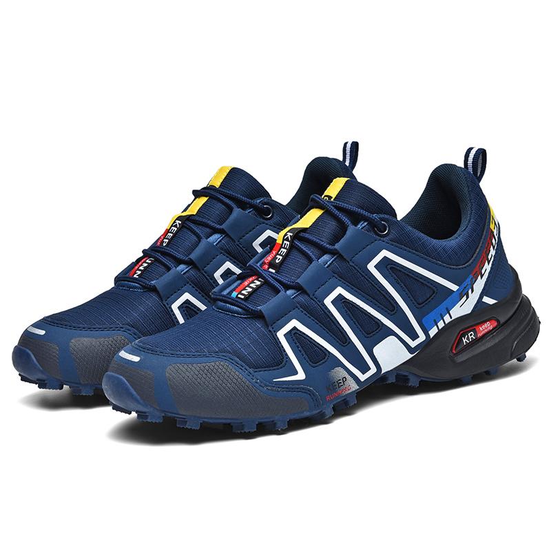 Мужские кроссовки для походов на открытом воздухе, скалолазание, треккинг, походы, походы, горный велосипед, плоская спортивная обувь для велоспорта, дышащая