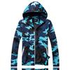 Camouflage Jacket Men's Coat Large Size Trend Reflective Camouflage Trench Coat Spring and Autumn