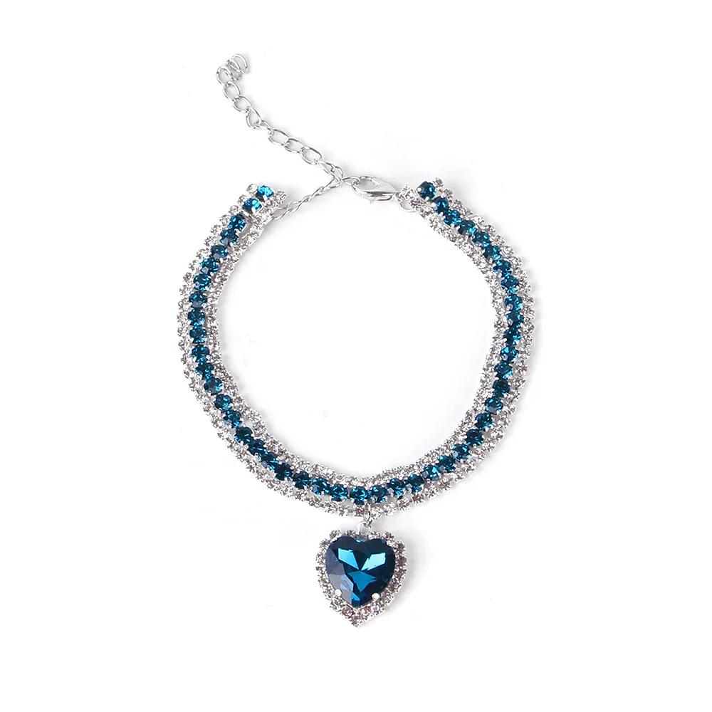 Милый ошейник для кошек, красивые стразы, ожерелье для щенков и собак, аксессуары для кошек, ошейник для кошек с бриллиантами, ожерелье для котят