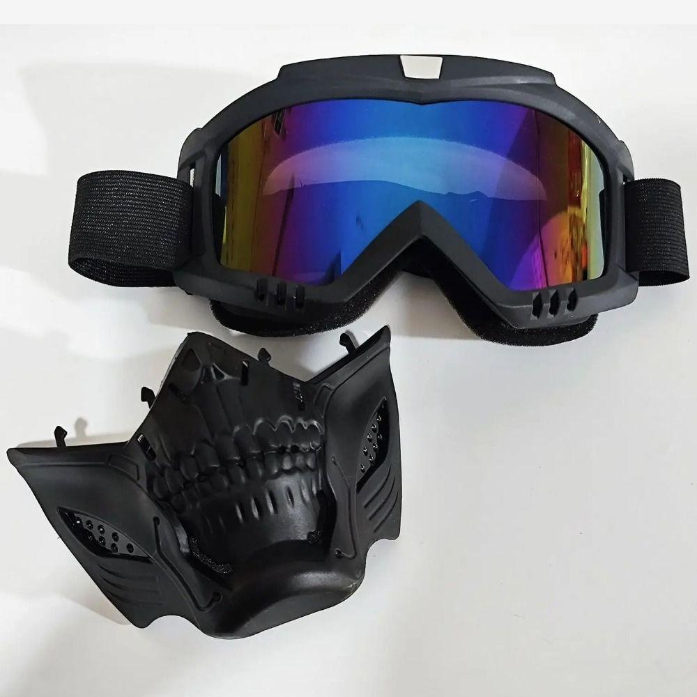 Наголовные очки Skull Head Мотоциклетные очки Защита глаз Мотокросс Skulls Mask Безопасность