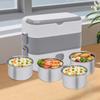 200w Portable Food Insulated Lunch Box, Double-Layer Electric Lunch Box