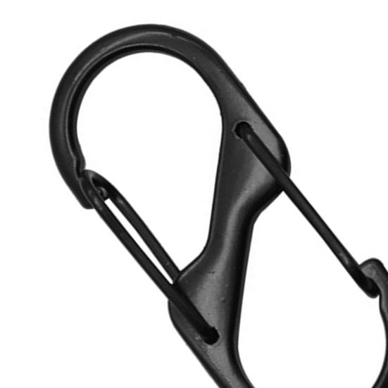 30 шт. S-образные карабины, маленькие карабины из сплава, портативный брелок, зажим, крошечный зажим, карабины, снаряжение для кемпинга