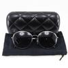 CHANEL sunglasses 4206 Silver / blue plastic Women Used
