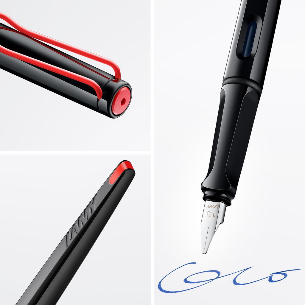 Lamy Набор перьевых ручек для каллиграфии Joy Black Черная перьевая ручка с 3 разными размерами пера Перо-лента эргономичная ручка каллиграфическая ручка Включает 5 LAMY T