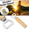 1 шт. деревянная открывалка для бутылок, открывалка для пивных банок, бытовые кухонные инструменты для бара для дома, ручная ручка для вина, соды, стеклянная крышка, гаджеты